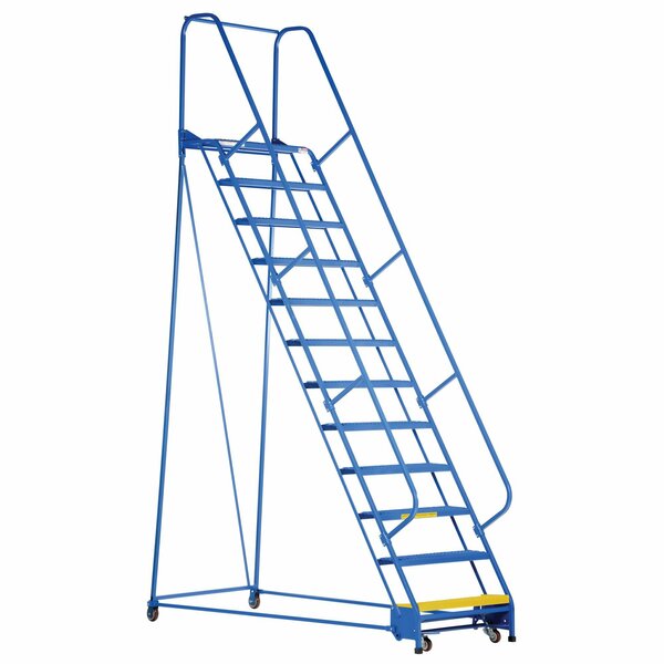 Vestil 156 H Steel PW Ladder, Grip Strut, 12 Step, 12 Steps LAD-PW-32-12-G